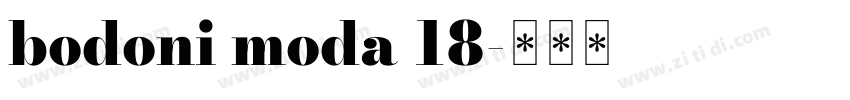 bodoni moda 18字体转换